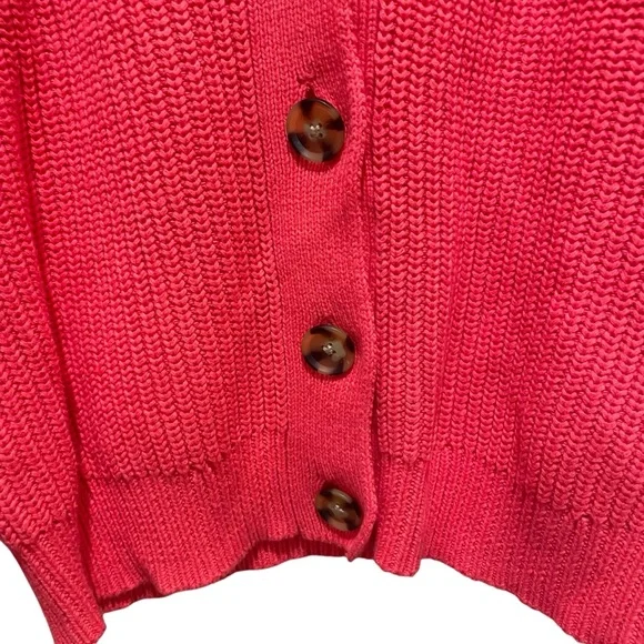 Gap Button Front Cardigan Sweater V Neck Rose Bush Pink Women’s Size XS - Picture 7 of 10